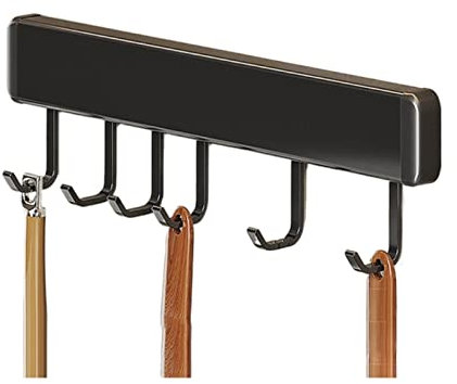 Ganci appendiabiti da parete Gancio appendiabiti pieghevole Gancio for installazione a 2 vie Ganci a muro Appendiabiti Porta abiti for Bagno Cucina Camera da letto Corridoio Nero Bianco Ganci appendia