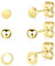 Artskin Titan Frauen gold Ohrstecker nickelfrei hypoallergen Mädchen Ohrringe Ohrstecker für empfindliche Ohren klassischen Ohrring Frauen Mädchen Teenager
