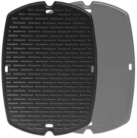 Q1200 Piastra di ricambio per Weber Q1000 Grill Parti Weber Q Q1200 Q120 Q100 Q140 Q1400 Inserti per piastra 7582 6558 Griglie Full Size Baby Q Ricambio Piastre Top Piastre di Cottura Accessori