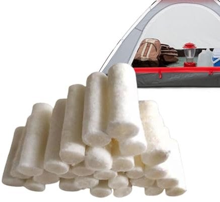 Fire Starter Cubes,Wax Sticks Firestarter Blocks - Cotton Sticks, Grill Fire Starter, Firestarter Blocks Fire Wood for Fireplaces, Campfires, Bonfires, Grill