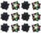 sourcing map 12 Pcs Rose Flower Hair Clips 3 Inch Flower Hair Pins Flower Brooch for Women Hair Accessories Black