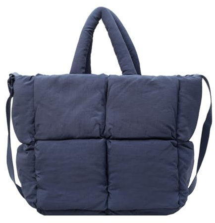 NONGYU Damen Gesteppte Schultertasche Crossbody Geldbörse Leichte und funktionelle Handtasche Casual Puffer Bag für den täglichen Gebrauch