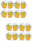 LABRIMP 8 Piezas Anteojos De Carnaval En Forma De Taza Anteojos De Oktoberfest Vasos De Cerveza Gafas De Sol De Cerveza Decoraciones De Cerveza Jarro De Cerveza Gafas De Año Nuevo