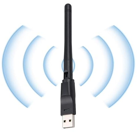 Adattatore Wi-Fi USB - Amplificatore Internet per Wi-Fi, Pc Antenna Wifi | Mt7601 Chip Wireless Network Card 2db Grande Antenna Set-Top Box Trasmettitore Ricevitore Segnale Wifi Esterno, 150Mbps