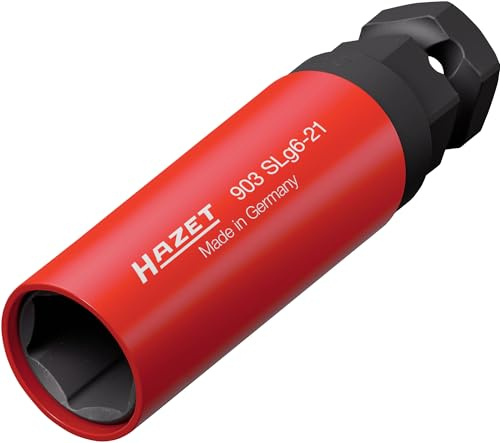 HAZET Kraft-Steckschlüsseleinsatz 903SLG6-21, 1/2 Zoll (12,5 mm) Vierkant | 1/2 Zoll (12,5 mm) Vierkant hohl, 24 mm Außen-Sechskant, Antrieb 1/2 Zoll (12,5 mm) Vierkant hohl, 24 mm Außen-Sechskant