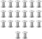 20PCS M5*12mm Buchschrauben Edelstahl,Nieten für leder, Chicago Schrauben Binding Schrauben Hohlnieten Schraubnieten für Bücher Papier Gürtel Hundeleinen DIY Basteln Bookbinding,Buchbinderei (Silbrig)