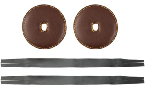 Vobumix 2 Stück Beckengriff, Beckengürtel, Beckengurt, Pu-Leder, Weicher Ersatzstreifen, Beckenhandschlaufe Pads, Beckengurt