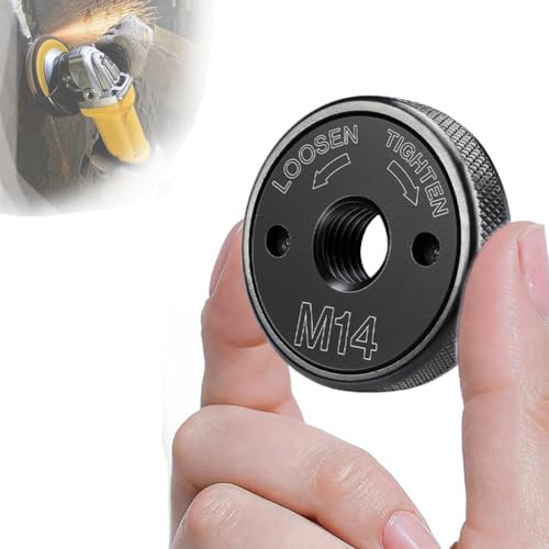 M14 - Smerigliatrice angolare a sgancio rapido, per tutti gli accessori per smerigliatrice angolare di Makita, AEG, Dewalt, Metabo, Black& Decker, Flex, Hitachi ecc, cambio disco abrasivo senza