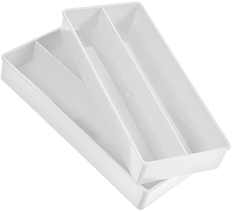 SHOWERORO Coffret De Rangement en Plastique 2 Pièces pour Supermarché Centre Commercial Banque Caisse Multi-grilles