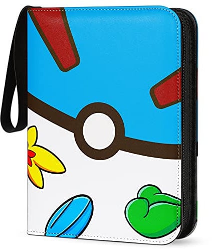 Trading Card Binder 440 Pockets, 4-Pocket Card Holder with 55 Sleeves Blue