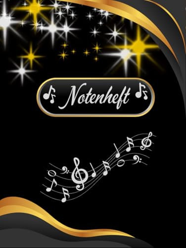 Notenheft Trompete DIN A4 Notenbuch Posaune Musikunterricht Waldhorn Notenlinienheft Große Lineatur Blasinstrumente Anfänger Kornett Querflöte ... Notensysteme Bariton Musiker Fagotte A03A