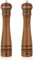 2 Pcs Wooden Salt and Pepper Grinders Set, 10Inch Updated Manual Wooden Shaker Set, Refillable Oak Wood Salt Mill Grinder Set with Adjustable Ceramic Rotor for Pepper,Salt,Spice