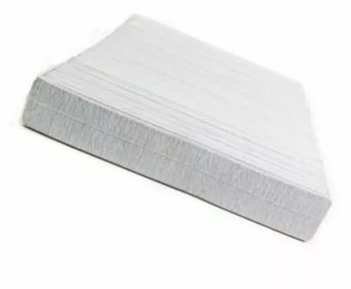 Kit 50 100 200 Lime per Ricostruzione Unghie Mezza Luna Bilaterale Grana 100/180 Salure e Bellezza (Rettangolare 100/180, 200 Pezzi)