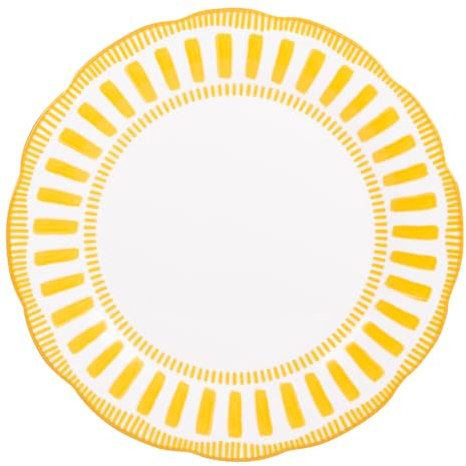 Table Passion - Assiette plate Napoli jaune 27 cm (lot de 6)