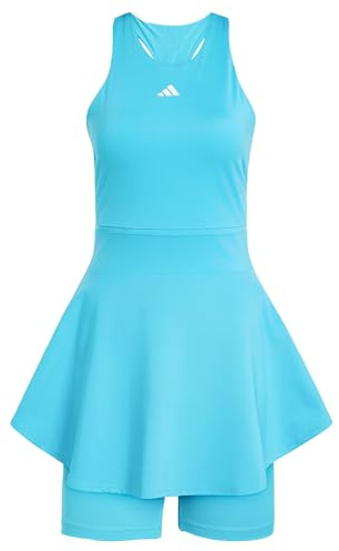 adidas Women's Tennis Climacool Y-Dress, Signal Cyan, L