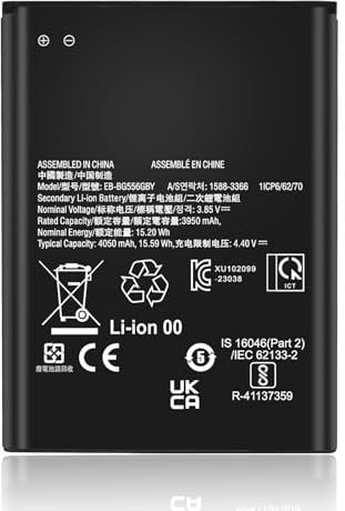 FLSTOR Battery for Samsung Galaxy Xcover 7 G556B, 4050 mAh Lithium-Ion Rechargeable Replacement Battery for Samsung Original Battery Model EB-BG556GBY, Pack of 1