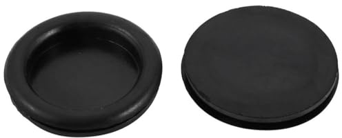 TOP-VIGOR 2Pcs 50mm Black Rubber Blanking Grommets Electrical Hole Wire Gaskets Cable Protectors for Plugs Car Boat Pump Plumbing Wiring