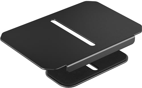 monTEK Supporto per monitor regolabile, piastra di rinforzo, piastre di montaggio per tavoli sottili, in vetro o delicati, piastra di supporto antigraffio per braccio porta monitor a C e occhielli