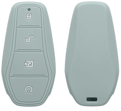 kwmobile Key Fob Cover for BYD Atto 3 / Sealion / Han / Tang / Dolphin / Seal Cover - Protective Car Key Case - Soft Anti-Slip Shell - Scratch Resistant - Cool Mint