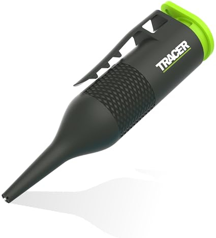 Tracer Trueshot Tiefloch-Kreidemarker – 100 mm Reichweite | Hochsichtbare grüne Kreide | Austauschbarer Kartusche | Einhandbedienung | Ideal für Bau & Heimwerken
