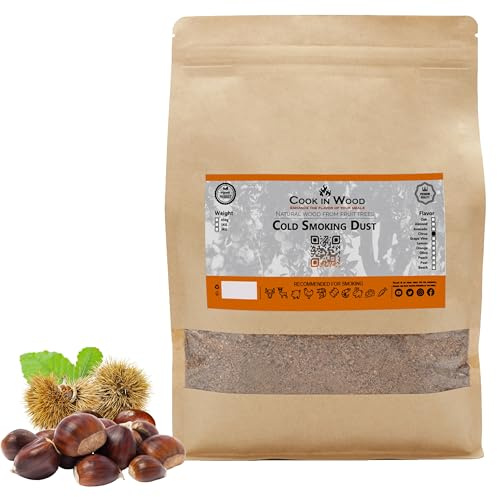 Serrín de Madera para ahumar Sabor Olive -Cook In Wood-1Kg BBQ, parillas y Ahumado