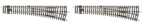 Piko H0 55221 H0 A-Gleis Weiche, rechts 239.07mm 15° 908mm, Sortiert (Packung mit 2)