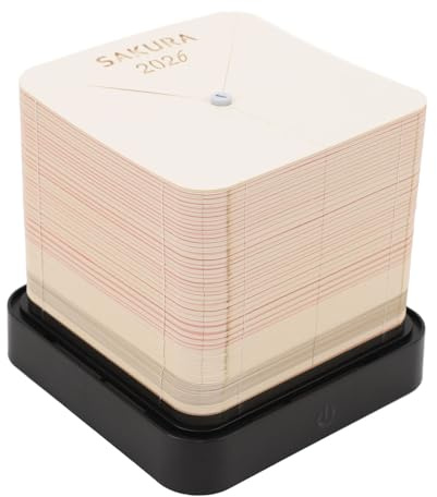 Oreilet 3D Calendar 2026, 3D Memo Pad Calendar Tear Off, Desk Weekly & Earth with LED Light Paper Carving Art Tree House DIY Notepad for Christmas Housewarming Gifts (Pink)