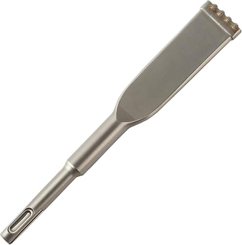 SDS Plus Brick Removal Chisel 200 X 32mm Heavy Duty Brick Removal Tool | SDS Plus Chisel Bits Comb for Tile Concrete Corner Stone Carbide Tipped Heat Treated Flat Blade Brick Stone Cavity Inspection