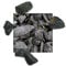 Kieskönig 25 kg Basaltsplitt Anthrazit Gartensplitt Ziersplitt Deko Marmor Dekoration Splitt Körnung 32/56 mm