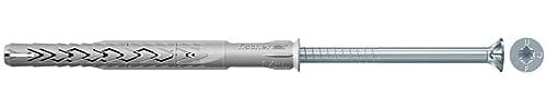 fischer Langschaftdübel SXRL 8 x 140 T, hochwertiger Dübel mit passender Senkkopfschraube, Nylondübel für die Befestigung von Holzkonstruktionen, 50 Stück