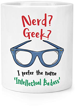 Nerd Geek Intellectuel Badass Maquillage Pinceaux Crayon Pot