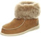 Lammfell Hausschuhe ZUGSPITZE Premium Fellschuhe aus 100% Merino Schaffell, Braun, 36 EU