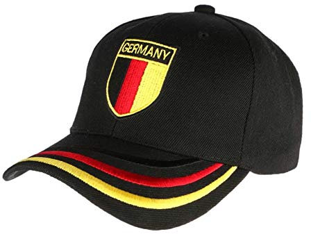 PAYS Cap Deutschland Schwarz Wappen Schwarz Rot Gelb Unisex Gr. Einheitsgröße, Schwarz