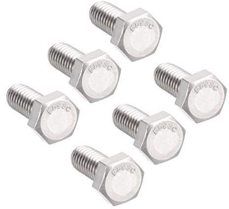 sourcing map Tornillos De Cabeza Hexagonal De 6Pcs Sujetador 5/16-18X3/4 De Acero Inoxidable 304