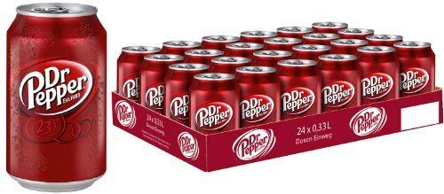 24 Dosen Dr Pepper Cola Limonade a 330ml Orginal inc.6,00€ EINWEG Pfand