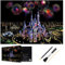 H HOMEWINS Kratzbilder 405 x 285 MM Weltberühmte Sehenswürdigkeiten Wandbild DIY Kunst Zeichnung City Night View Schwarz Beschichtet Bunte Kratzpapier mit Werkzeug Set (Traumschloss)