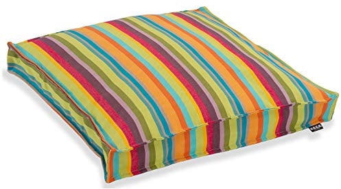 H.O.C.K. Yucatan Outdoor Sitzkissen CLOU Stuhlkissen für den Garten, wasserabweisend/lichtecht (6-7) (50x50x5cm, Multicolour)