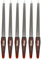 May - 6x Saphir-Nagelfeile aus Solingen - Feile für Fingernägel - 18 cm lang