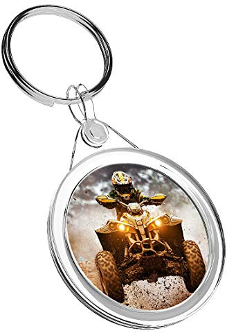 1 x porte-clés IR02 pour quad, vélo tout-terrain, anniversaire #8339, multicolore, M