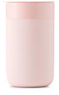 W&P Porter Keramiktasse mit schützender Silikonhülle, Rouge, 473 ml, für unterwegs, wiederverwendbare Tasse für Kaffee oder Tee, tragbar, spülmaschinenfest