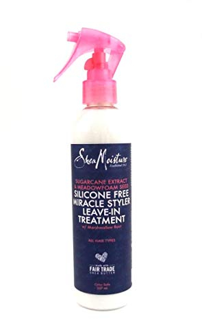 SHEA MOISTURE Zuckerrohr-Extrakt & Wiesenschaumsamen, silikonfrei, Miracle Styler Leave In Treatment