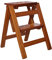 LAXF-Chairs Kitchen Step Stools Plant Racks 2 Step Stool Ladder for Adults & Kids | Wooden Folding Stepladder Wood | Small Foot Stools Indoor | Portable Shoe Bench/Flower Rack