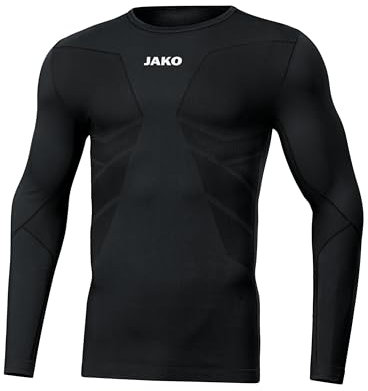 JAKO Comfort 2.0 Langarm Kids Hell schwarz, 164/176 Kinder