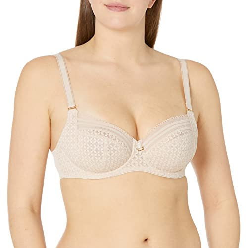 Freya Women's Viva Underwire Side Support Bra Full Coverage, Opaque, Lace Natural Beige, 38F