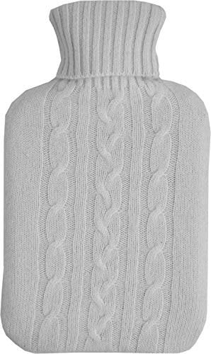 Cashmere Blend Cable Luxury Knitted Cover 2L Hot Water Bottle Gift Boxed (Gift Boxed)