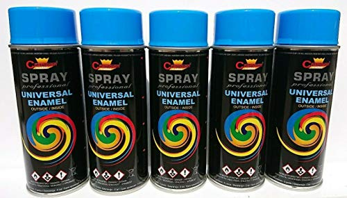 Sprühlack RAL Sprühfarbe Lackspray Spraydose 400ml - RAL 5015-5 Stück