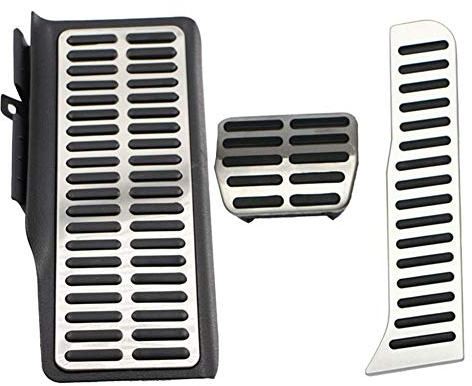 Fußstütze Pedale, Bremse Fußstütze Pedalset, Pedalauflage Gas Kraftstoff Bremspedale Anti-Rutsch Gaspedal Fuß Kompatibel mit Golf 5 6 Jetta MK5 MK6 Scirocco CC Passat B6 B7 TIGUAN Touareg Octavia