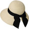 Comhats Damen Faltbarer Strohhut Sommerhut UPF 50 + mit Sonnen Shade breite Krempe Beige M