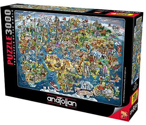 Anatolian 4923 ANA4923 kid, adults Jigsaw Puzzle, Multicolor, Standard