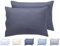Todocama 2 Kissenbezüge, extra weich, hypoallergen, Set mit 2 Kissenbezügen, 50 x 70 cm, Dunkelgrau